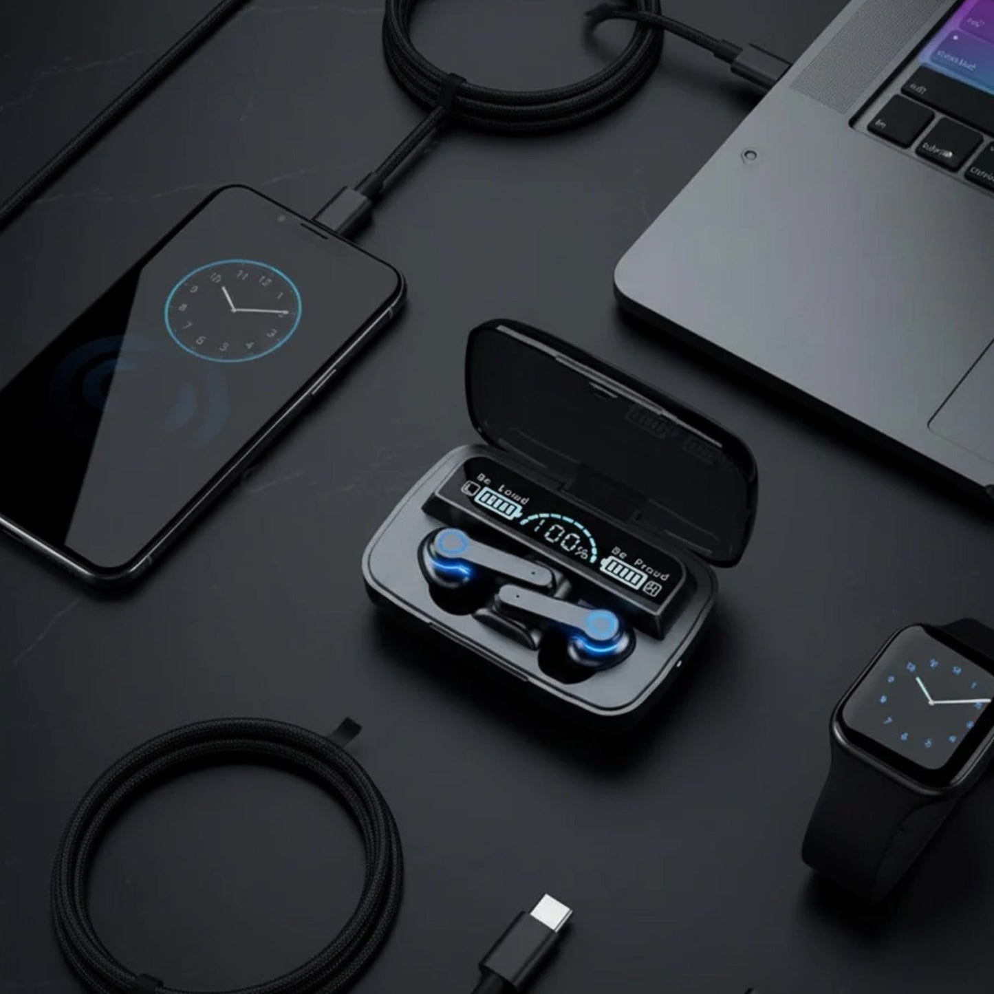 M19 UltraBass True Wireless Earbuds with Enhanced Deep Bass