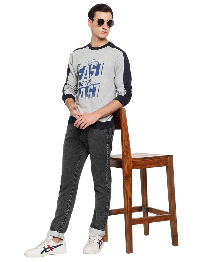 Mens Winter Sweatshirt Soft Cotton Full Sleeve Warm Casual Sweatshirt for Cold Weather