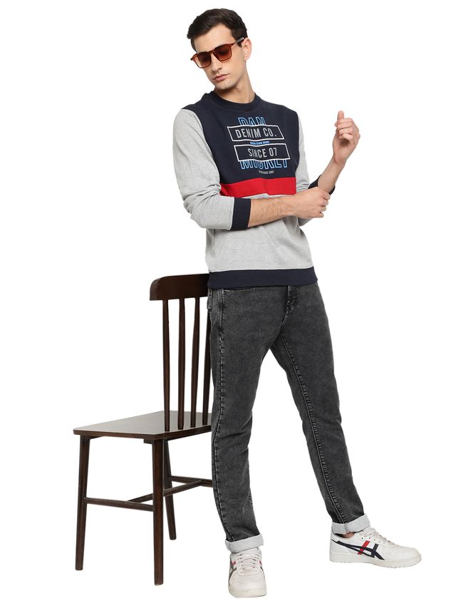 Mens Winter Sweatshirt Soft Cotton Full Sleeve Warm Casual Sweatshirt for Cold Weather