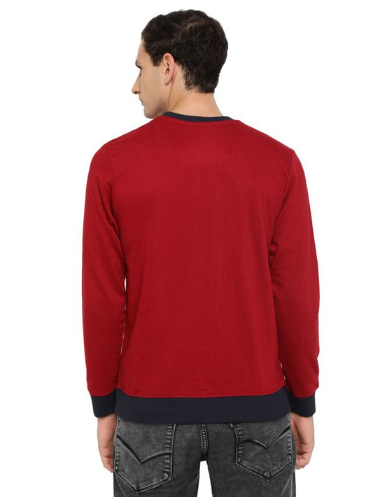 Mens Winter Sweatshirt Soft Cotton Full Sleeve Warm Casual Sweatshirt for Cold Weather