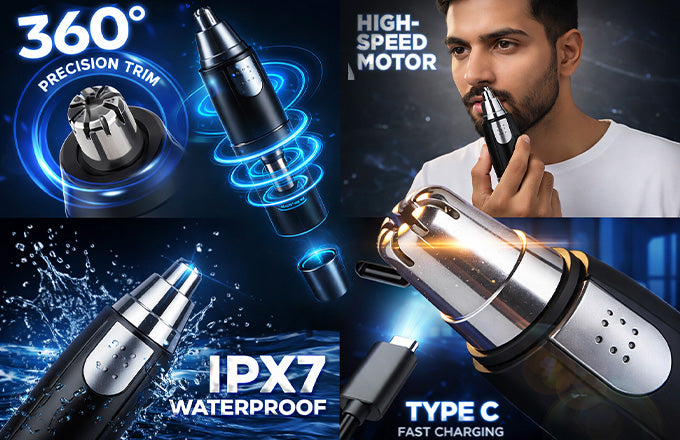 Electric Nose and Ear Hair Remover Trimmer