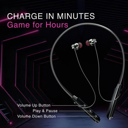 Wireless Bluetooth Neckband Earphones with Deep Bass Sound