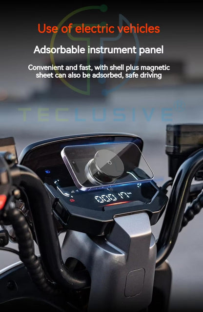 360° Magnetic Mobile Phone Holder with Vacuum Suction- Car, Bike & Desk Use