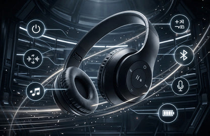 P47 Bluetooth Headphones with Foldable Design