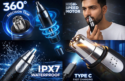 Electric Nose and Ear Hair Remover Trimmer