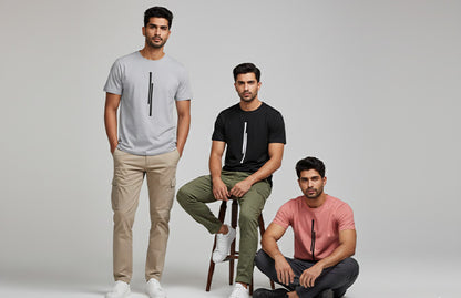 Tshirts for Men Combo Pack of 3 | Regular Fit | Printed | Round Neck Half Sleeve@ Rs 499/-